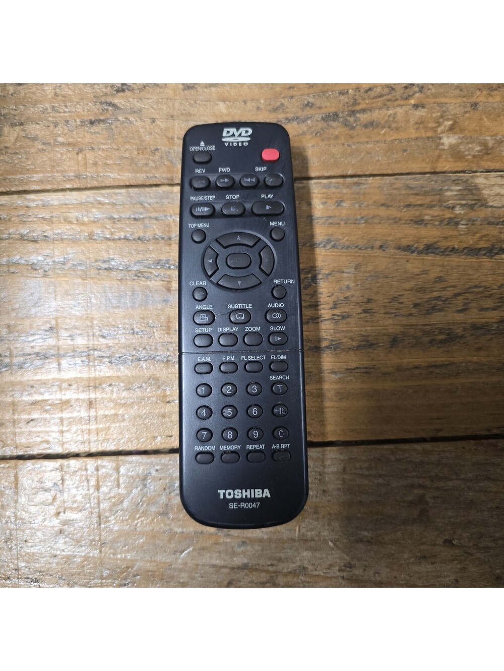 Toshiba SE-R0047 Remote Control For SD-1700 SD-K620KU SD-K610 DVD Players Tested